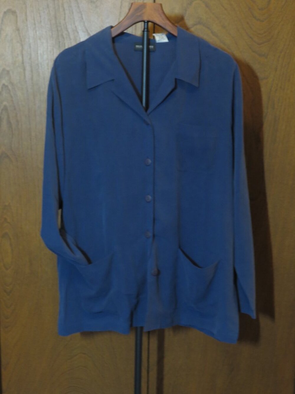 NEW WITH TAGS Bridgetown Collection 100% Silk Long Sleeve Shirt/Jacket Womens XL